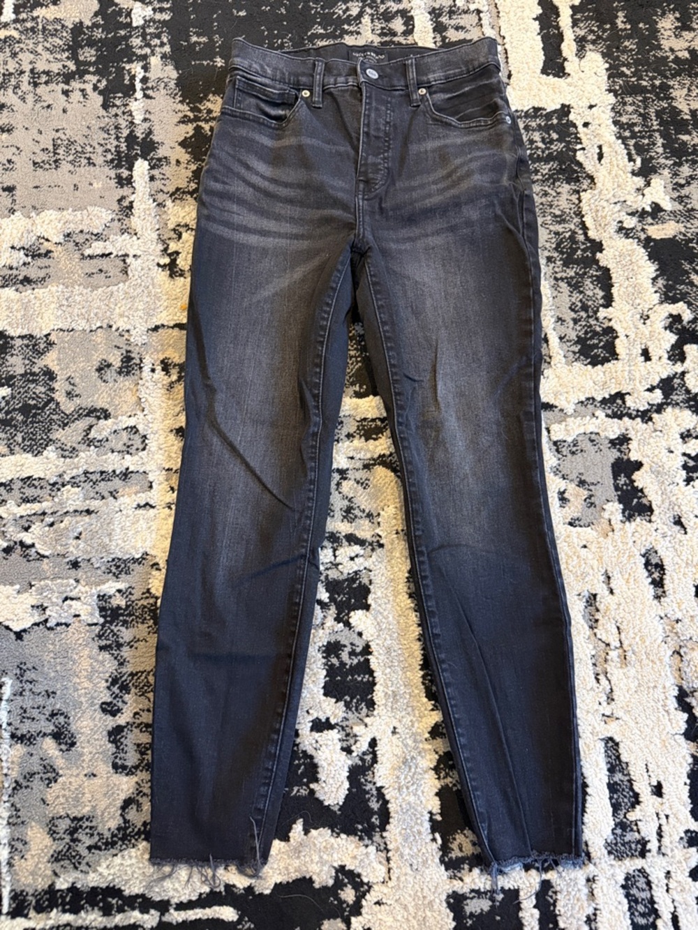 Lucky Brand Black Washed Skinny Jeans